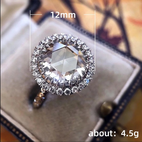 New Women’s 925 Silver Classic Round CZ Ring - Picture 6 of 6